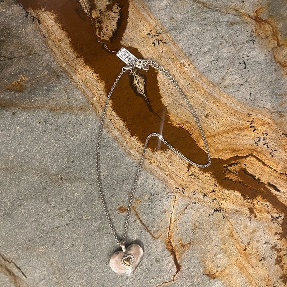 NWT Brighton π Love Beyond Words Heart Pendant Necklace W/Collectible Tin π - Picture 3 of 8